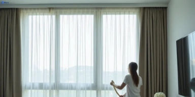 Delicate sheer drape cleaning maudsland Matty Curtain Cleaning