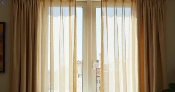 Dull dusty drapes in maudsland before professional cleaning